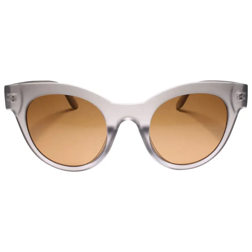 Sleek Gray Cat Eye Sunglasses